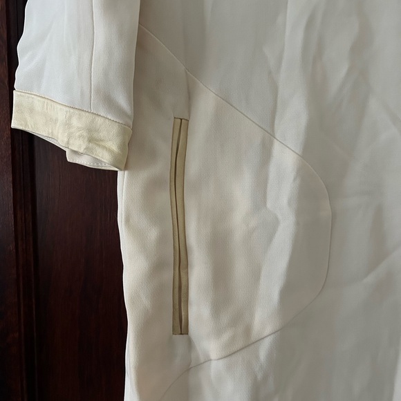 Elegant Rag and Bone Ivory leather accent Sheath Dress - Picture 2 of 7
